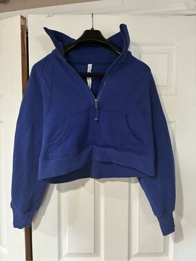 Lululemon cropped scuba royal Blue
